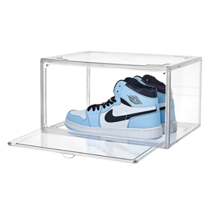 Clear plastic shoe box