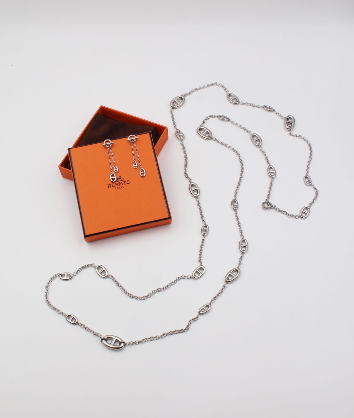 HERMES Long necklace with Earring