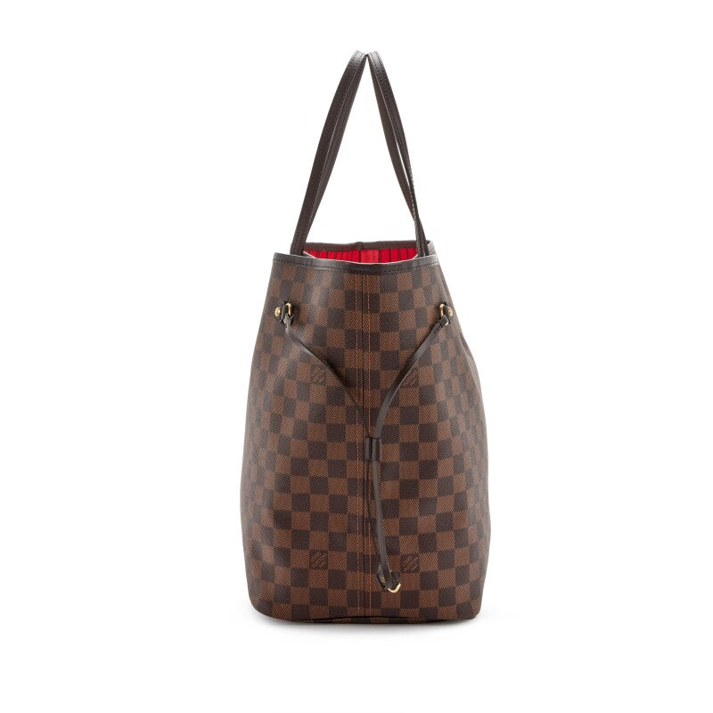 Ebene Damier Canvas Neverfull GM Goldtone