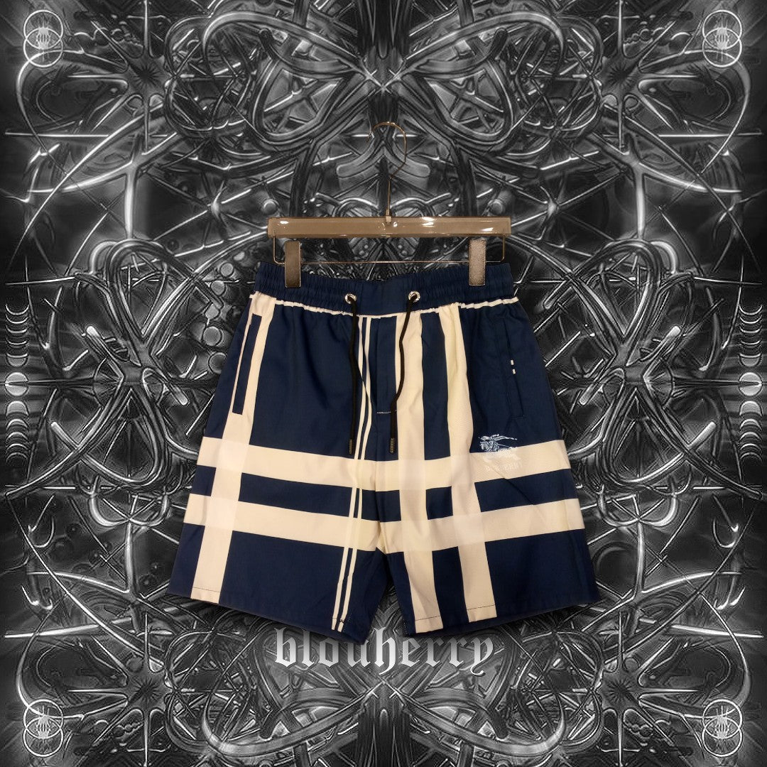 BURBERRY Check Drawcord Swim Shorts