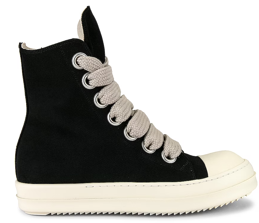 RICK OWENS Black Jumbo Lace High