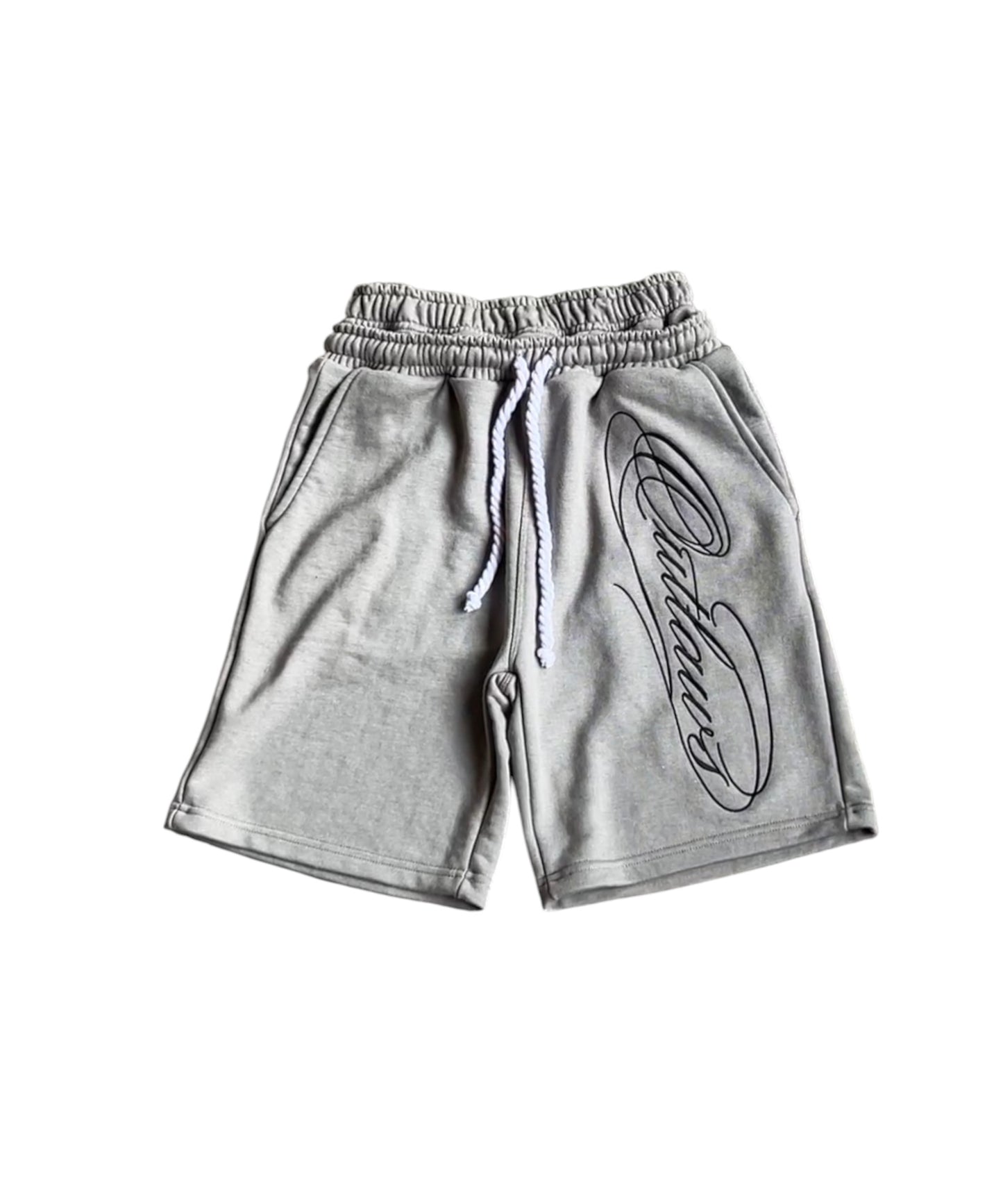 GRAY OUTLAW SHORTS