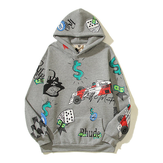 RHUDE doodle-print hoodie