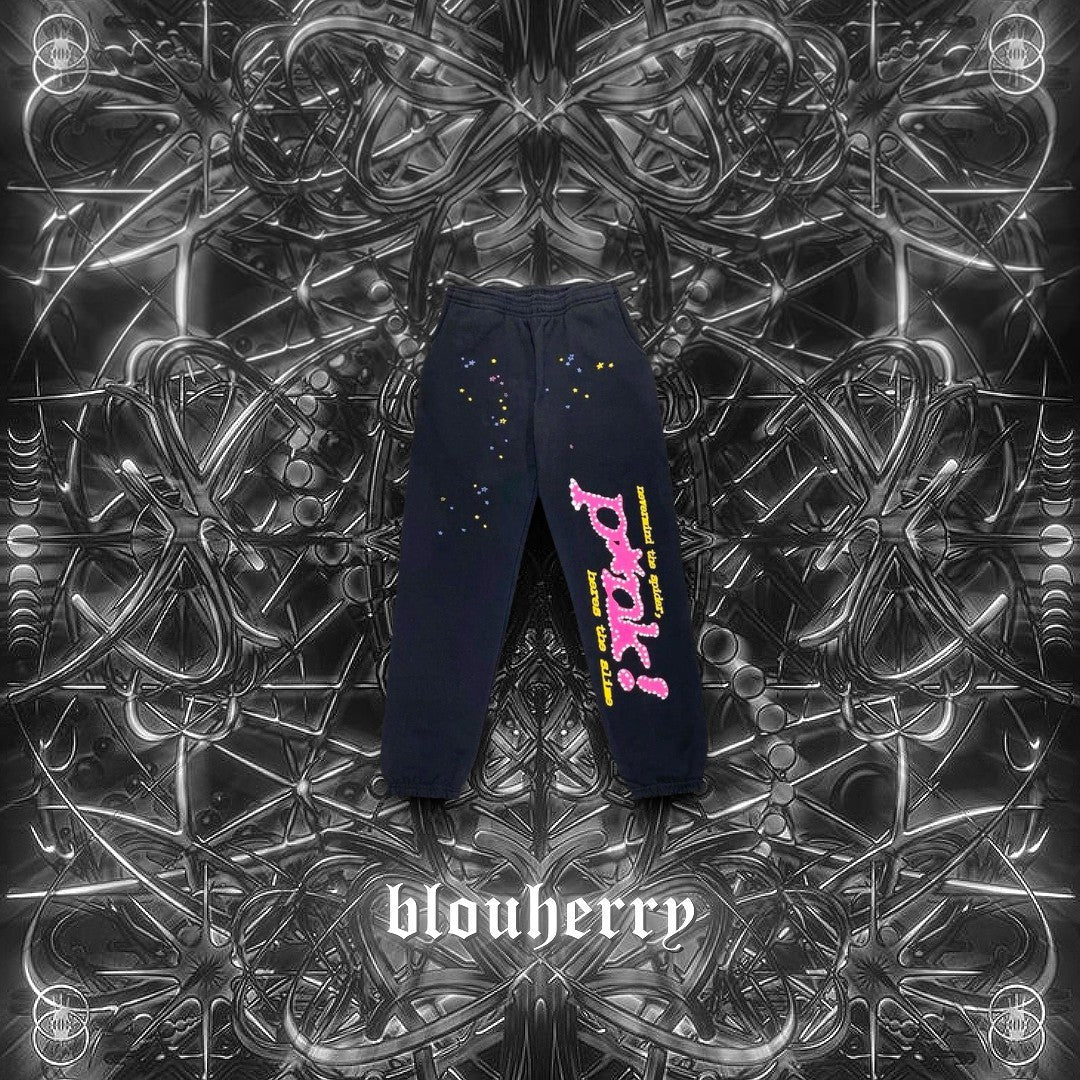 Sp5der Young Thug Black Punk pants