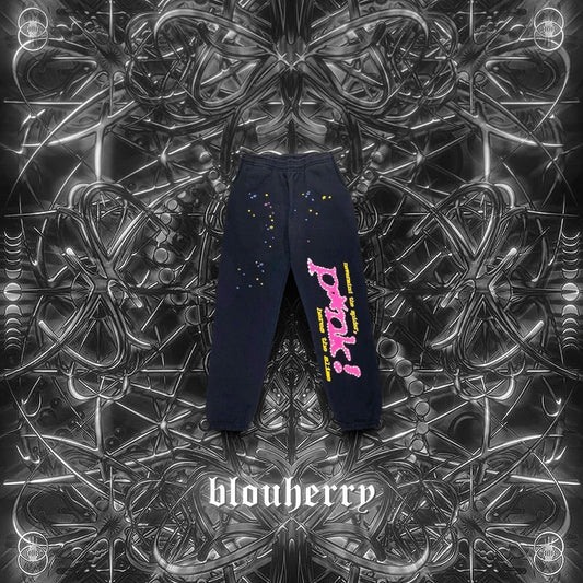 Sp5der Young Thug Black Punk pants