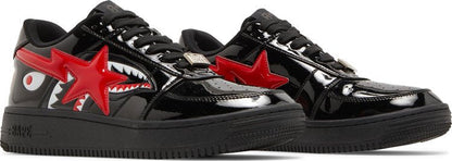 A BATHING APE BAPE STA LOW SHARK BLACK