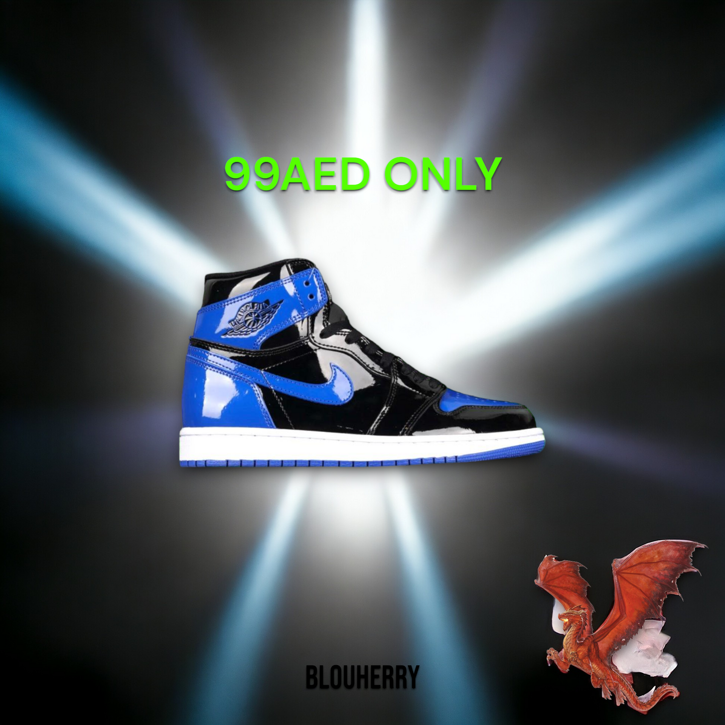 Jordan 1 Blue and Black Shining