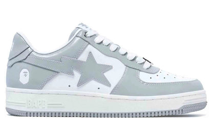 A Bathing Ape Bape Sta Patent Leather White Grey (2023)