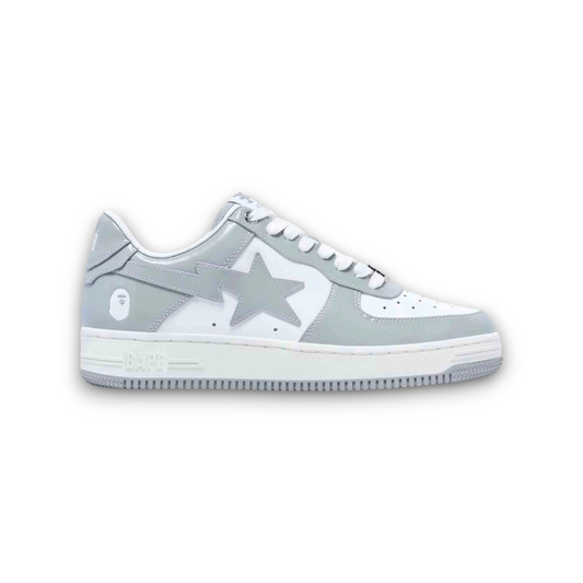 A Bathing Ape Bape Sta Patent Leather White Grey (2023)