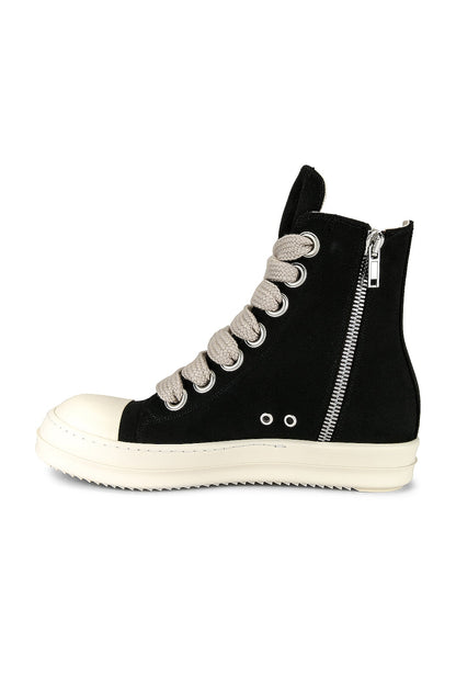 RICK OWENS  Black Jumbo Lace High