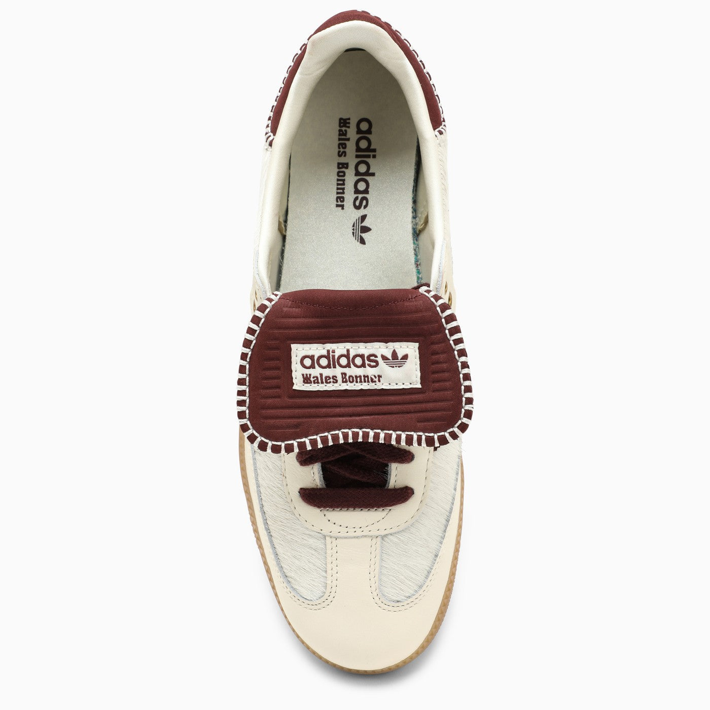 Adidas Statement Cream/Burgundy Calf Hair Trainer