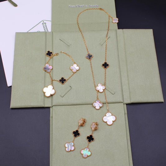 VCA Necklace with Bracelet and Earrings