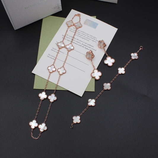 VCA Necklace with Bracelet and Earrings SET