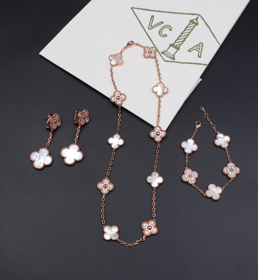 VCA Necklace with Bracelet and Earrings SET