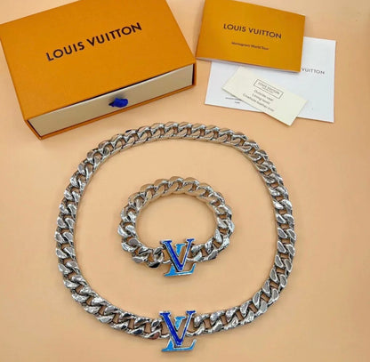 LV Bracelet and Necklace