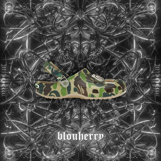 Crocs Classic Clog A Bathing Ape ABC Camo green