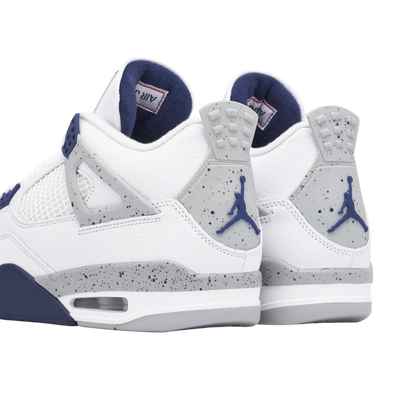 AIR JORDAN 4 RETRO "WHITE MIDNIGHT NAVY"