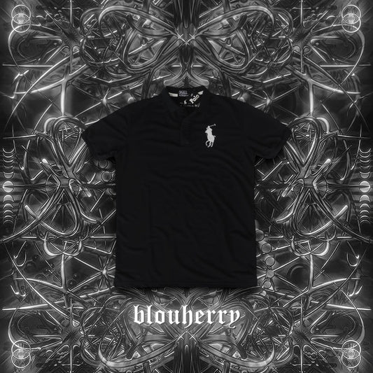 Black mesh Polo