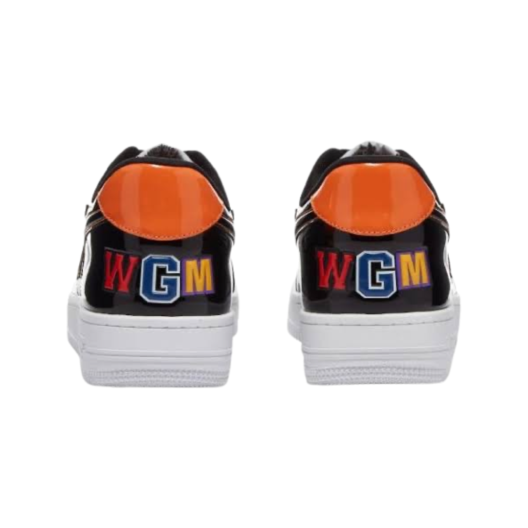 A Bathing Ape Bapesta Low Mad Shark Black White Orange