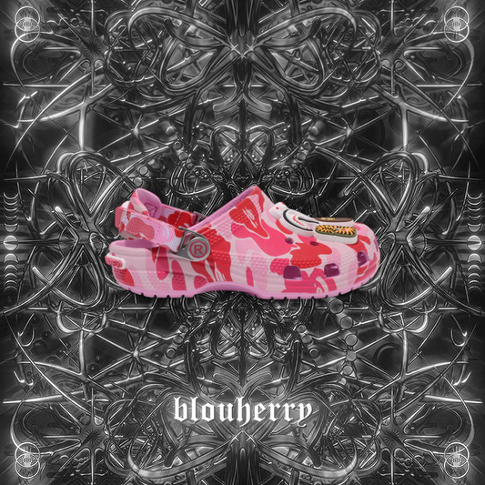 A Bathing Ape Clog "Pink Camo"