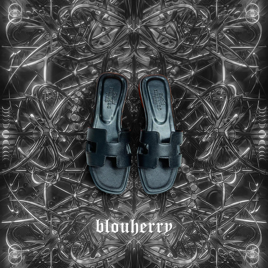 Hermes Oran Sandal Black