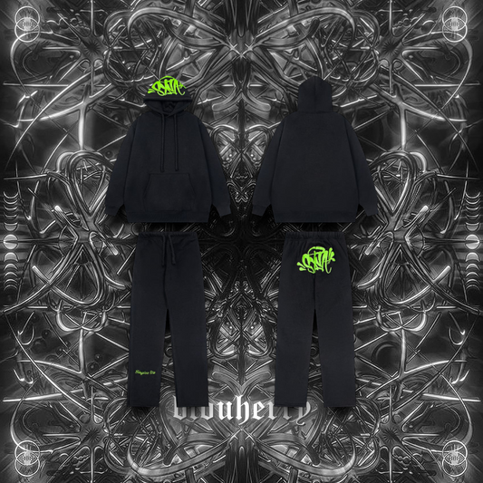 Syna World Hoodie and Pants Green Black