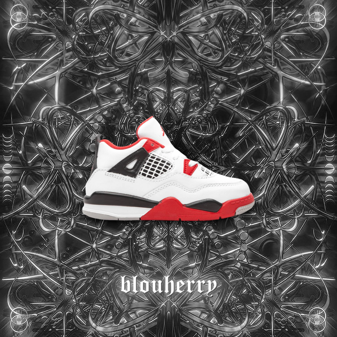 Jordan 4 Red Fire's Kids