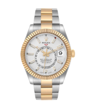 Rolex Silver 18K Yellow Gold And Stainless Steel