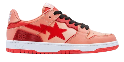 Bape SK8 Sta Red Gradation